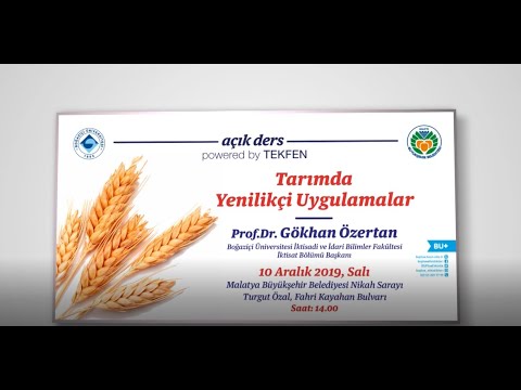 Tarımda Yenilikçi Uygulamalar 